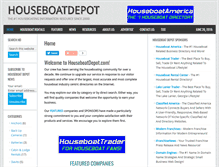Tablet Screenshot of houseboatdepot.com